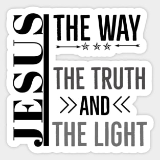 Jesus The Way The Truth And The Light Sticker